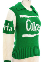 Novelty Coca Cola Logo Sweater Top arcadeshops.com