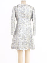 Malcolm Starr Metallic Brocade Mini Dress Dress arcadeshops.com
