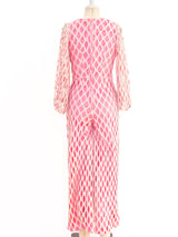 1960's Pink Eyelet Jumpsuit Suit arcadeshops.com