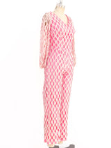1960's Pink Eyelet Jumpsuit Suit arcadeshops.com