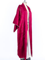 Peacock Embroidered Satin Robe Jacket arcadeshops.com