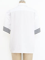 Chanel Logo Short Sleeve Shirt Top arcadeshops.com
