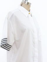 Chanel Logo Short Sleeve Shirt Top arcadeshops.com