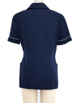 Chanel Short Sleeve Jacket Jacket arcadeshops.com