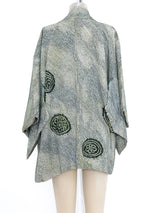 Olive Shibori Dyed Kimono Jacket arcadeshops.com