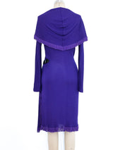 Jean Paul Gaultier Fringed Wrap Style Jersey Dress Dress arcadeshops.com