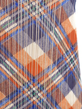 Issey Miyake Plaid Plisse Pleated Mini Dress Dress arcadeshops.com