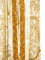 Gold Sequin and Bead Embellished Jacket Jacket arcadeshops.com