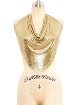 Whiting and Davis Chainmail Halter Top Top arcadeshops.com