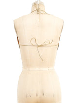 Whiting and Davis Chainmail Halter Top Top arcadeshops.com