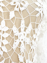 Hand Crochet Gown with Train Dress arcadeshops.com