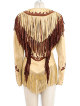 Fringed Leather Western Jacket Jacket arcadeshops.com