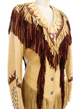 Fringed Leather Western Jacket Jacket arcadeshops.com