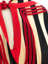 Jean Paul Gaultier Striped Mesh Poncho Top arcadeshops.com