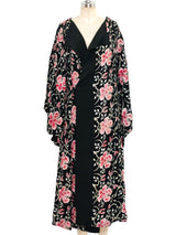 Hand Embroidered Floral Robe Jacket arcadeshops.com
