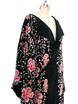 Hand Embroidered Floral Robe Jacket arcadeshops.com