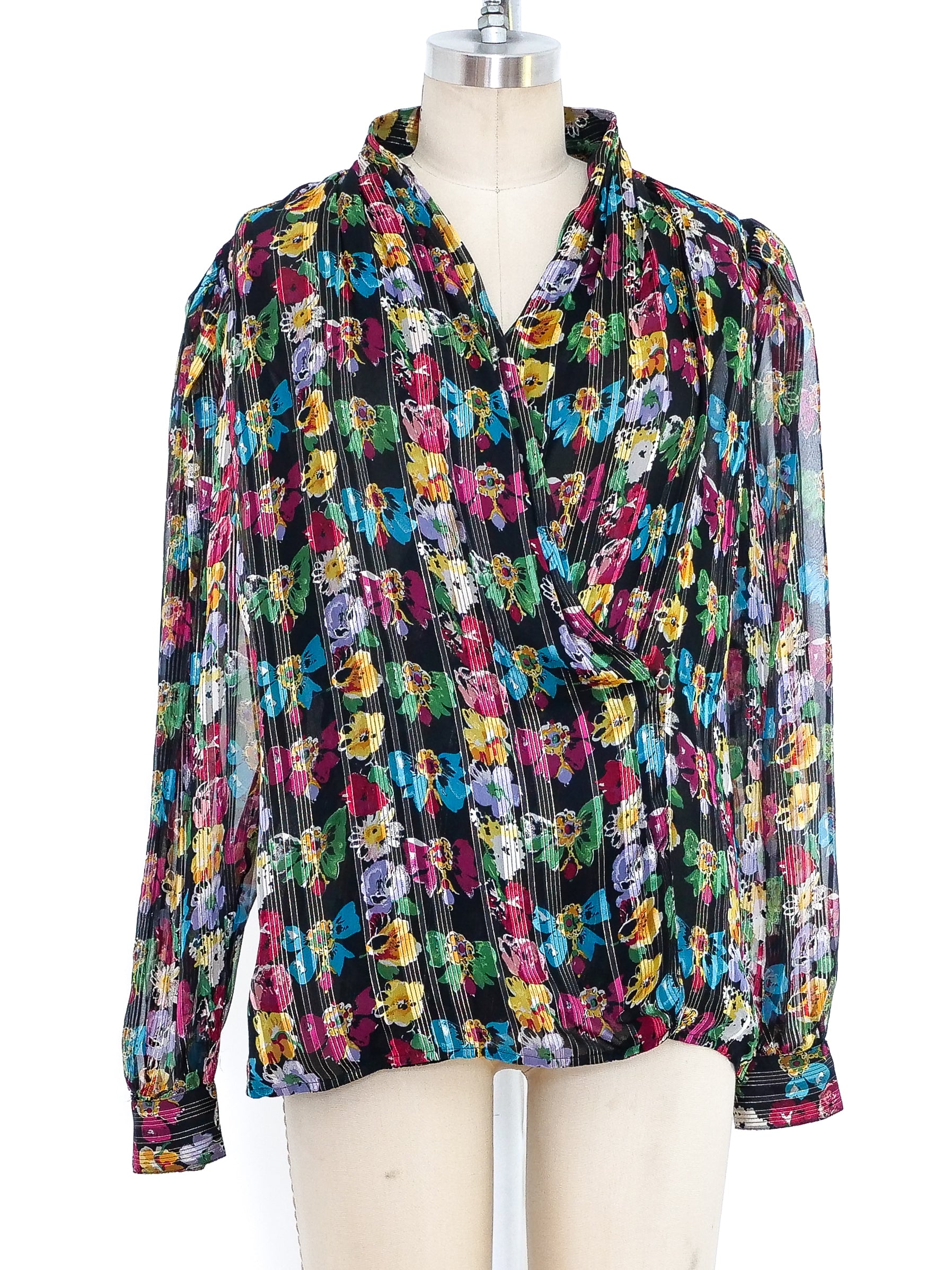 Tova Liberty print silk chiffon blouse. main image 0