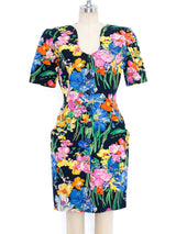 Ungaro Floral Cotton Dress Dress arcadeshops.com