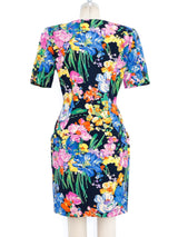 Ungaro Floral Cotton Dress Dress arcadeshops.com