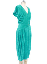 1980's Missoni Emerald Terry Cloth Dress Dress arcadeshops.com