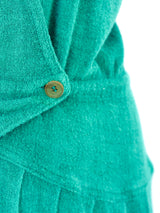 1980's Missoni Emerald Terry Cloth Dress Dress arcadeshops.com