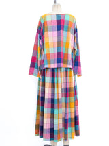 Norma Kamali Rainbow Madras Ensemble Suit arcadeshops.com