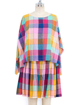 Norma Kamali Rainbow Madras Ensemble Suit arcadeshops.com