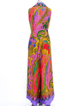 Psychedelic Paisley Printed Palazzo Ensemble Suit arcadeshops.com