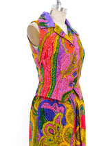 Psychedelic Paisley Printed Palazzo Ensemble Suit arcadeshops.com