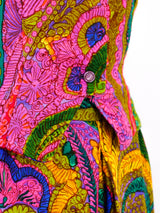 Psychedelic Paisley Printed Palazzo Ensemble Suit arcadeshops.com