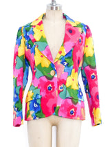 Bill Blass Watercolor Floral Jacket Jacket arcadeshops.com