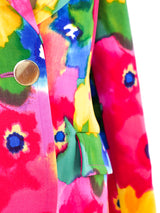 Bill Blass Watercolor Floral Jacket Jacket arcadeshops.com