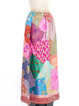 Adele Simpson Metallic Brocade Patchwork Skirt and Shawl Bottom arcadeshops.com