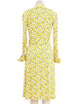 1970's Diane von Furstenberg Floral Printed Wrap Dress Dress arcadeshops.com
