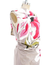 Dries van Noten Hand Painted Floral Dress Dress arcadeshops.com