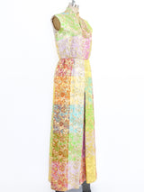 Metallic Brocade Palazzo Jumpsuit Suit arcadeshops.com