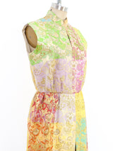 Metallic Brocade Palazzo Jumpsuit Suit arcadeshops.com