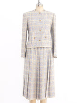 Chanel Pastel Check Tweed Suit Suit arcadeshops.com