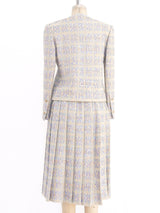 Chanel Pastel Check Tweed Suit Suit arcadeshops.com