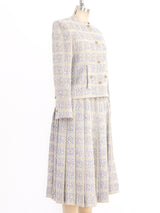 Chanel Pastel Check Tweed Suit Suit arcadeshops.com