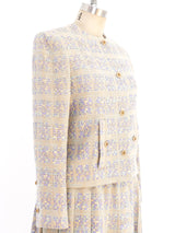 Chanel Pastel Check Tweed Suit Suit arcadeshops.com