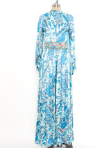 Floral Paisley Printed Jumpsuit Suit arcadeshops.com