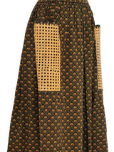 Caned Pocket Skirt Bottom arcadeshops.com