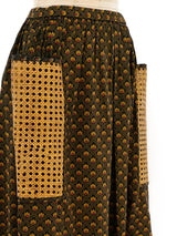 Caned Pocket Skirt Bottom arcadeshops.com