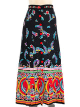 Giorgio Sant'Angelo Crane Printed Skirt Bottom arcadeshops.com