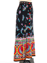 Giorgio Sant'Angelo Crane Printed Skirt Bottom arcadeshops.com