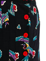 Giorgio Sant'Angelo Crane Printed Skirt Bottom arcadeshops.com