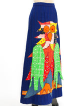 Patchwork Owl Skirt Bottom arcadeshops.com