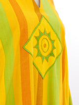 Josefa Striped Fringe Caftan Dress arcadeshops.com