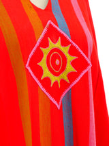 Josefa Striped Fringe Caftan Dress arcadeshops.com